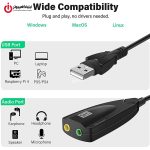 خرید کارت صدا اکسترنال USB مدل 5HV2 از ایلیاکامپیوتر مشهد