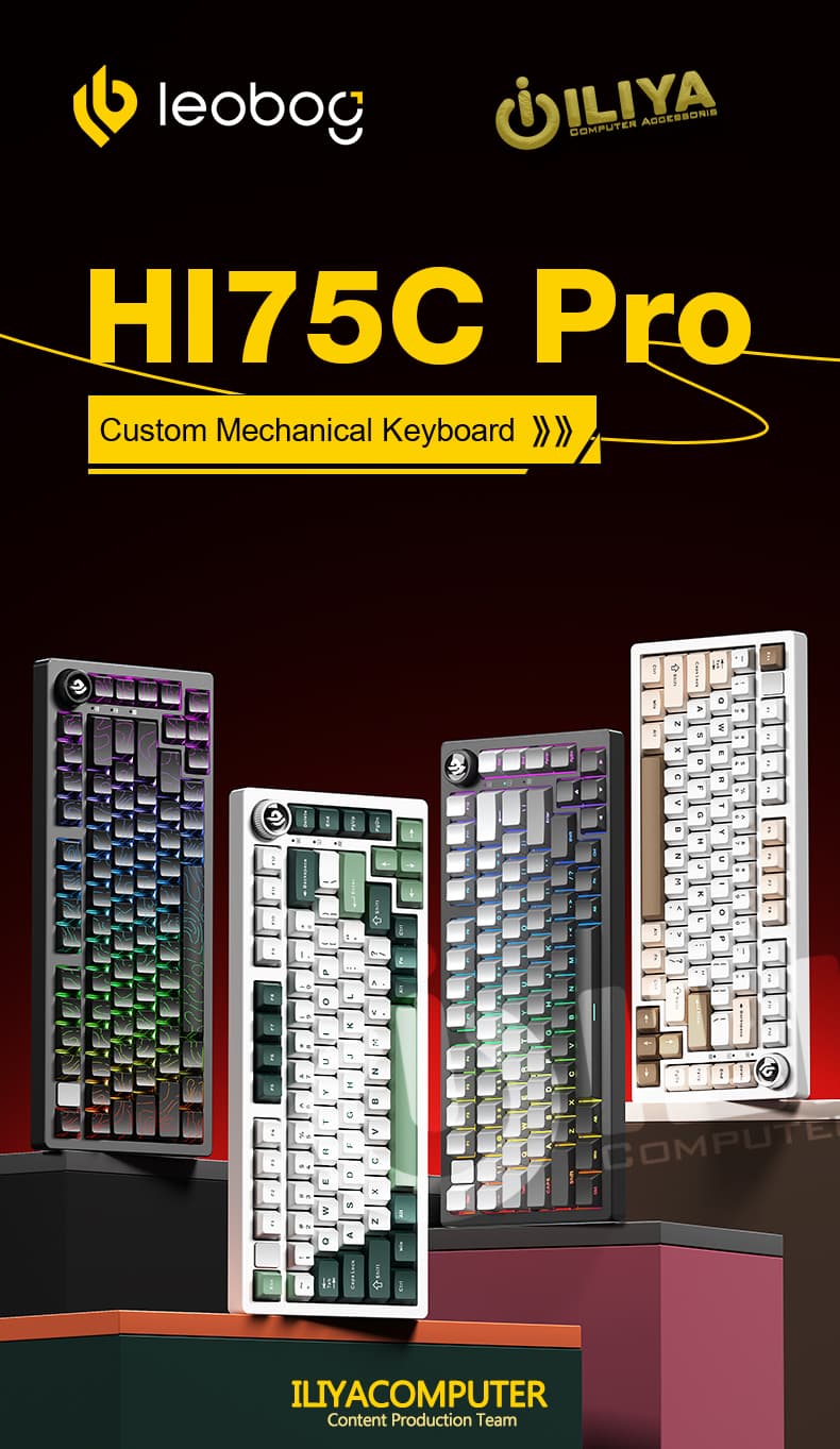 خرید کیبورد مکانیکال AULA Leobog Hi75C PRO از ایلیاکامپیوتر مشهد