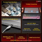 خرید کیبورد مکانیکال AULA Leobog Hi75C PRO از ایلیاکامپیوتر مشهد