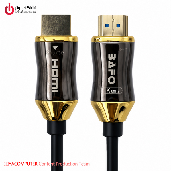 خرید کابل HDMI 2.1 اپتیکال بافو BAFO HDMI-AOC-25M از ایلیاکامپیوتر مشهد