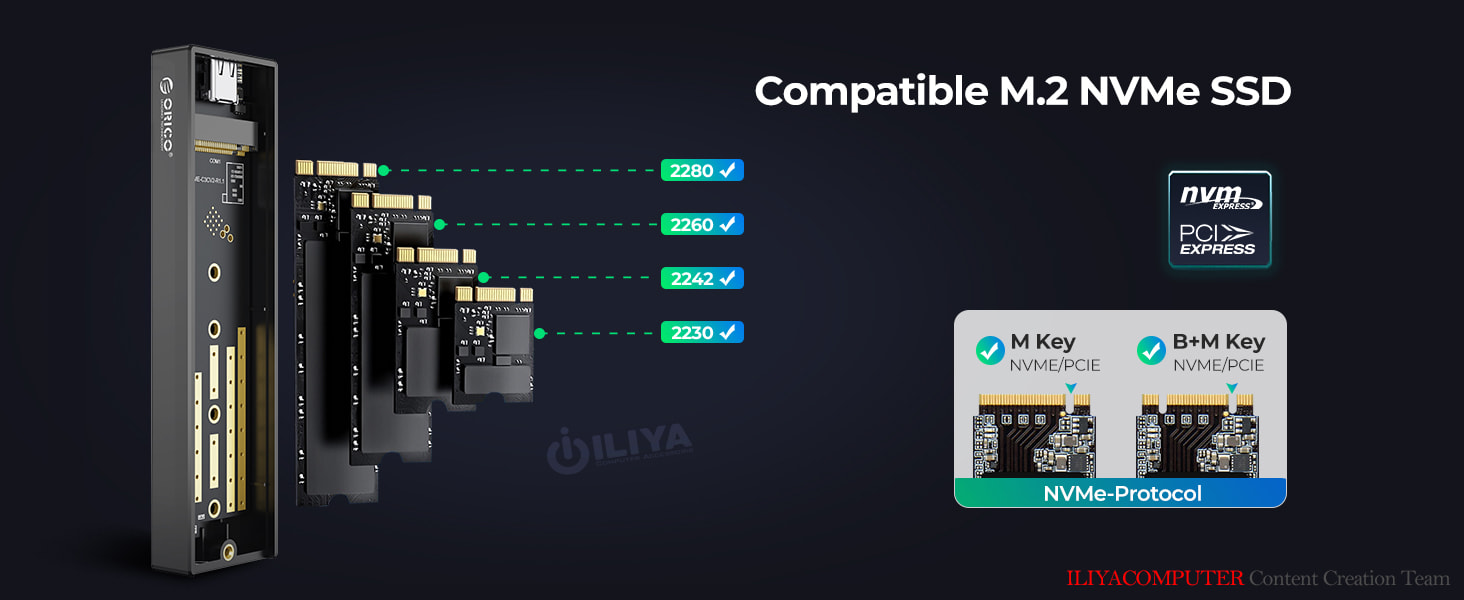 خرید باکس هارد ORICO M2PV-C3 از ایلیاکامپیوتر مشهد