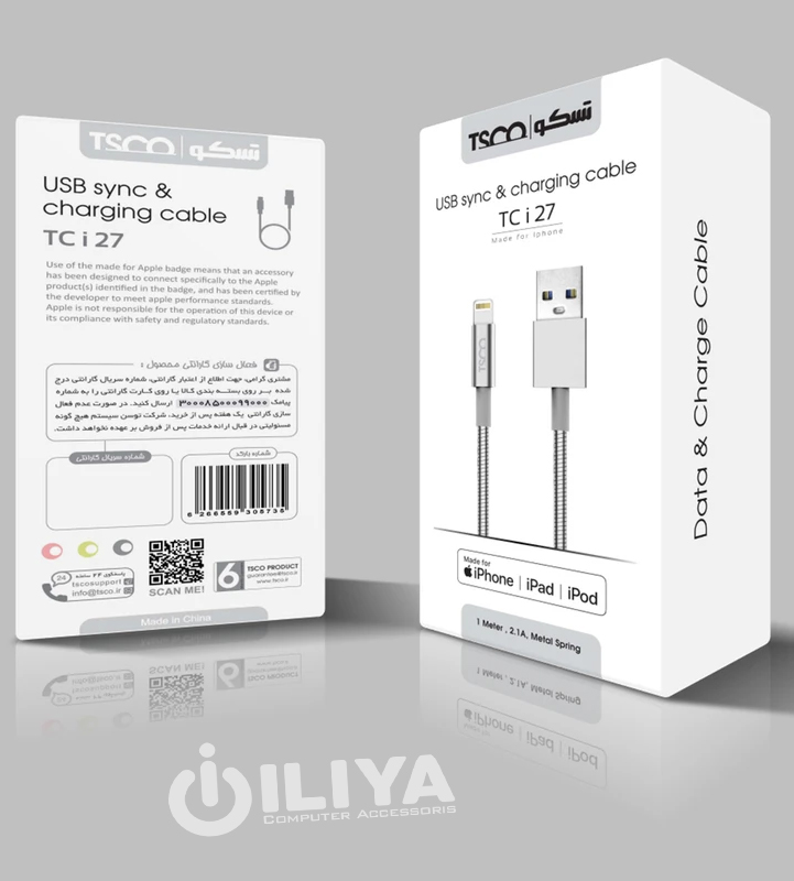 خرید کابل شارژ TSCO TCI 27 MFI از ایلیاکامپیوتر مشهد