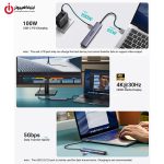 خرید هاب 5 پورت یوگرین UGREEN CM478-35580 از ایلیاکامپیوتر مشهد