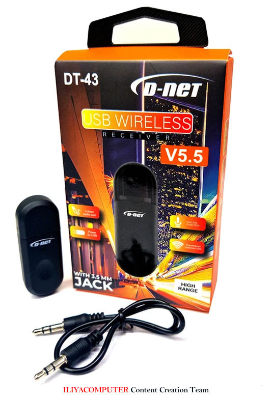 خرید گیرنده بلوتوثی موزیک دی نت مدل D-NET DT-43 از ایلیاکامپیوتر مشهد