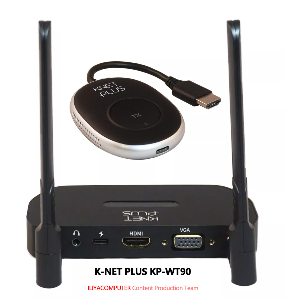 خرید دانگل وایرلس HDMI و VGA کی نت پلاس مدل K-NET PLUS KP-WT90 از ایلیاکامپیوتر مشهد