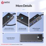 خرید هاب USB چهار پورت اوریکو مدل ORICO PAPW4A-U3-015 از ایلیاکامپیوتر مشهد