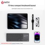 خرید کیبورد وایرلس و بلوتوثی رپو مدل RAPOO E900T از ایلیاکامپیوتر مشهد