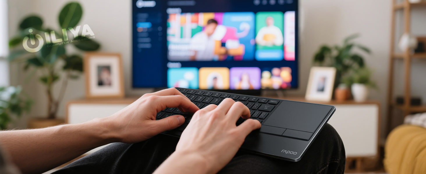 خرید کیبورد وایرلس و بلوتوثی رپو مدل RAPOO E900T از ایلیاکامپیوتر مشهد