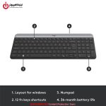 خرید کیبورد و موس بی سیم لاجیتک مدل LOGITECH MK470 از ایلیاکامپیوتر مشهد