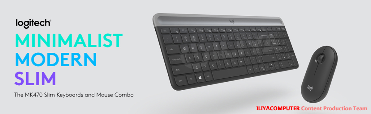 خرید کیبورد و موس بی سیم لاجیتک مدل LOGITECH MK470 از ایلیاکامپیوتر مشهد