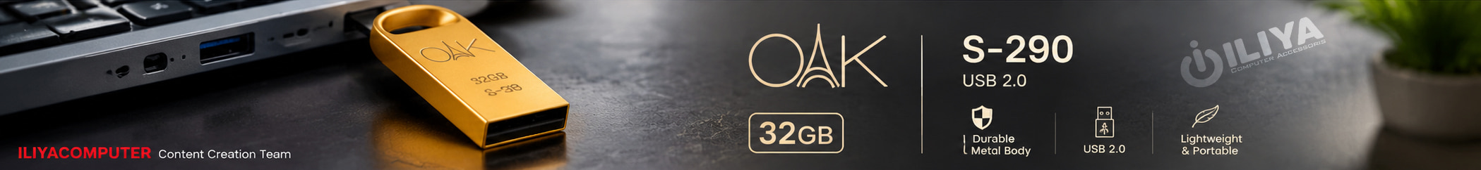 خرید فلش مموری OAK S-290 32GB از ایلیاکامپیوتر مشهد
