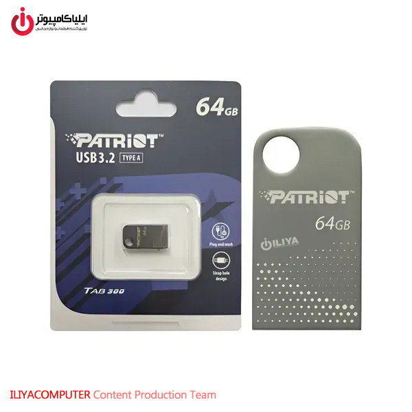 خرید فلش مموری پاتریوت مدل PATRIOT TAB300 ظرفیت 64 گیگابایت از ایلیاکامپیوتر مشهد