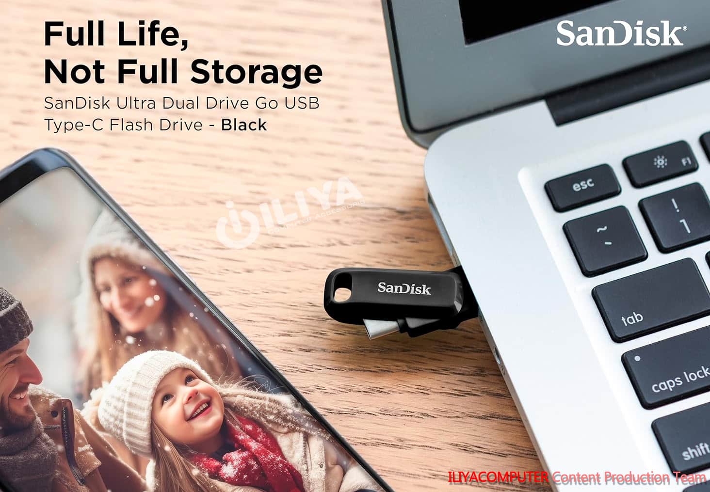 خرید فلش مموری سندیسک SANDISK Ultra Dual Drive Go 512GB از ایلیاکامپیوتر مشهد