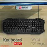 خرید کیبورد سیم دار تسکو مدل TSCO TK 8042 از ایلیاکامپیوتر مشهد