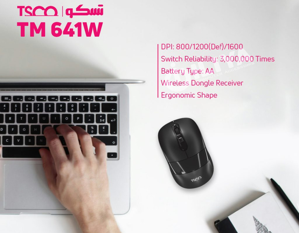 خرید ماوس بیسیم تسکو مدل TSCO TM 641W از ایلیاکامپیوتر مشهد
